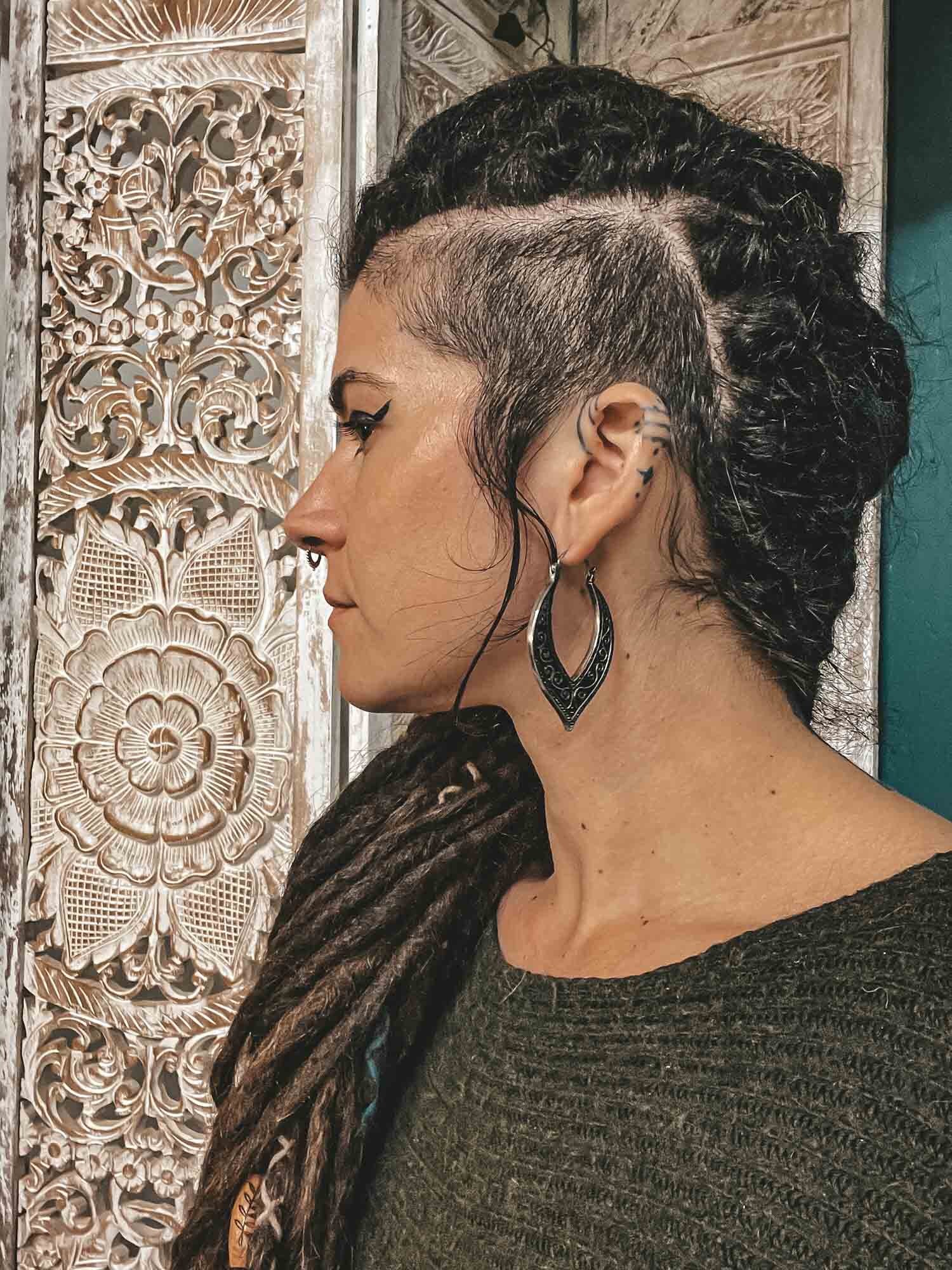 Rati Earrings Alpaca Silver & Brass