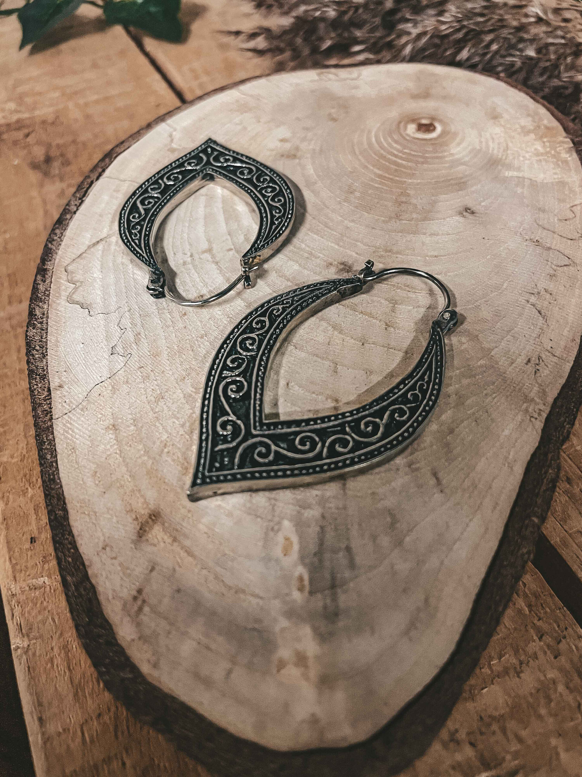 Rati Earrings Alpaca Silver & Brass