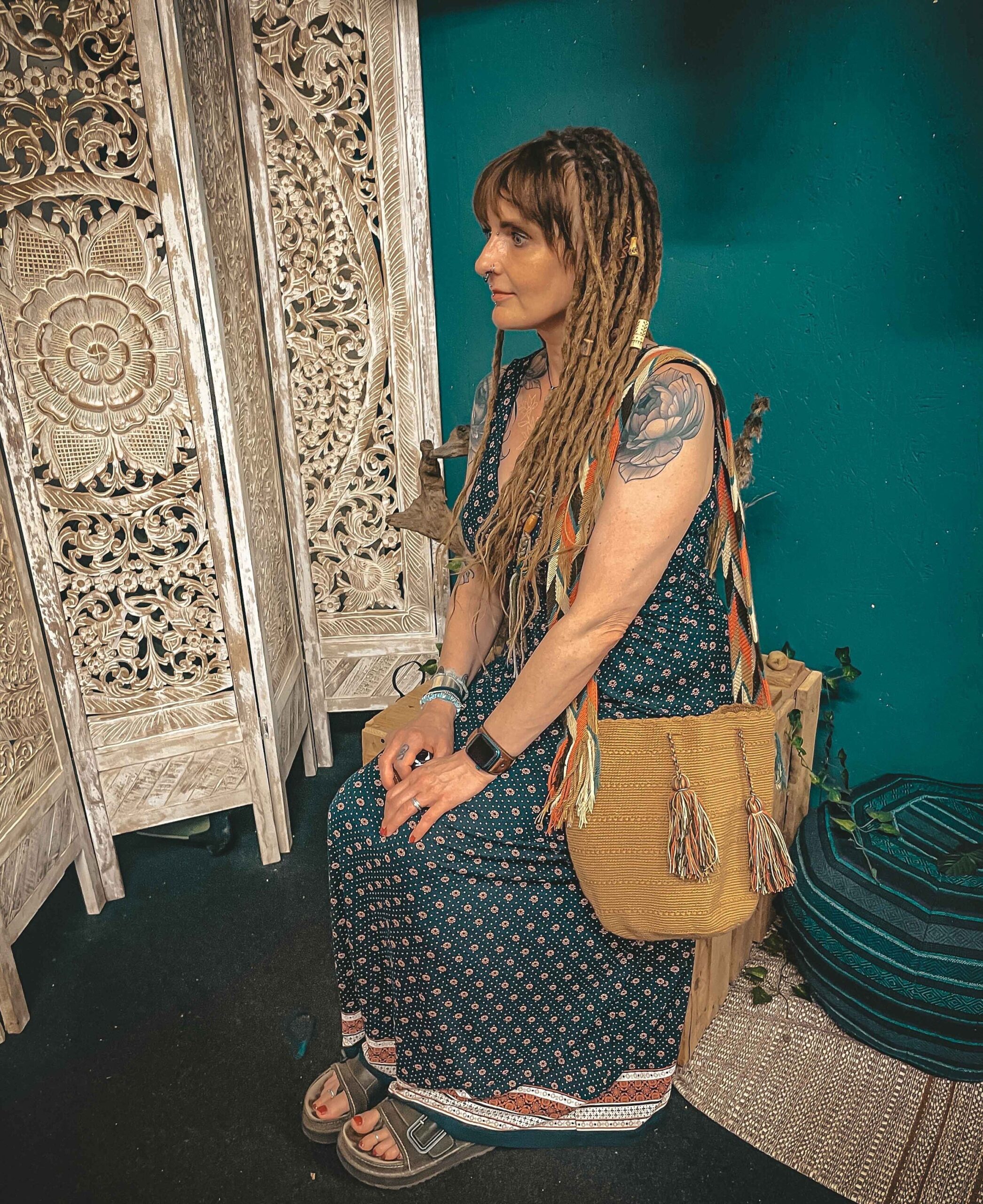 mochila bag boho camel handbag on dreadgirl hippie style