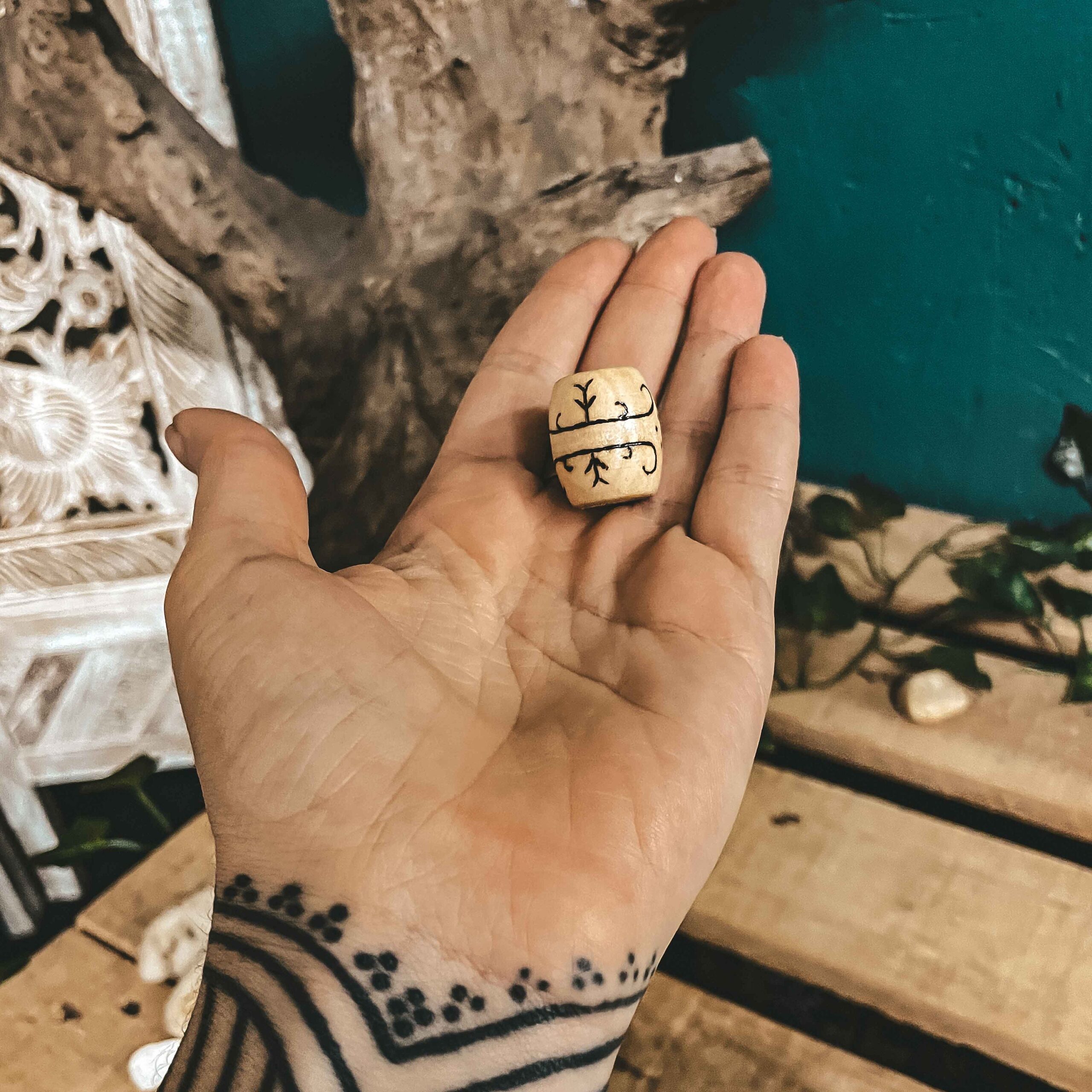 tribal big hole 12mm dreadlock bead tribal big hole 12mm dreadlock bead