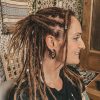 Wooden Mini Spiral Earrings - Thumbnail Image 2