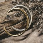 Minimalistic Metal Cuff Bracelet Bronze Alpaca Silver Unisex Gift for him gift for her