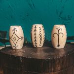 Tribal Large Dreadlock Bead 20x30mm x 10mm hole Wooden Pyrography Design CrafteeElena