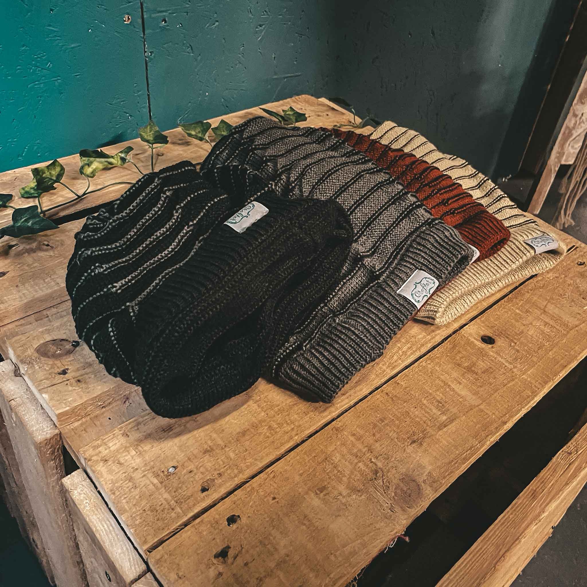 Beanie Bandana Striped colour options black grey red beige Beanie Bandana Striped colour options black grey red beige