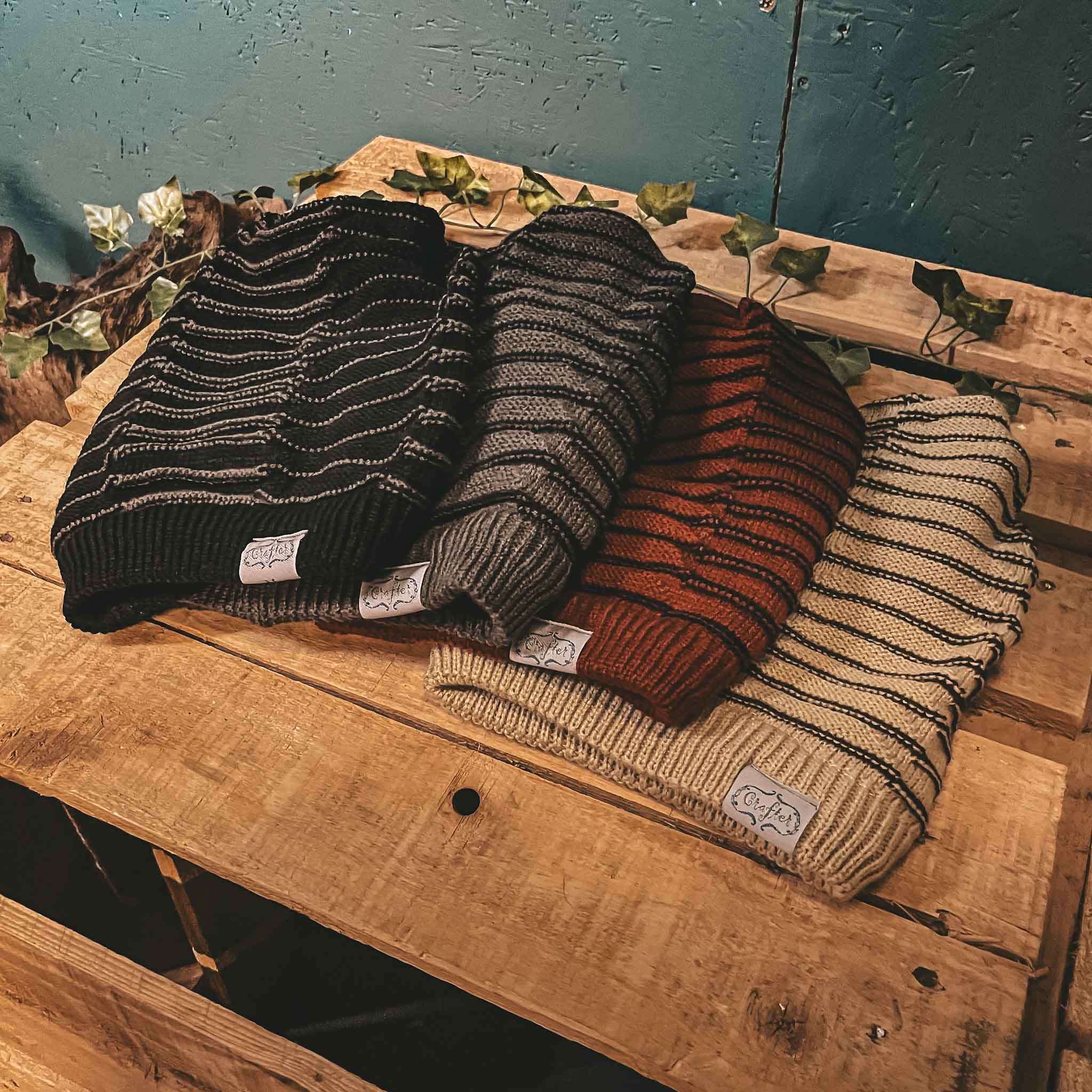 Beanie Bandana Striped colour options black grey red beige Beanie Bandana Striped colour options black grey red beige