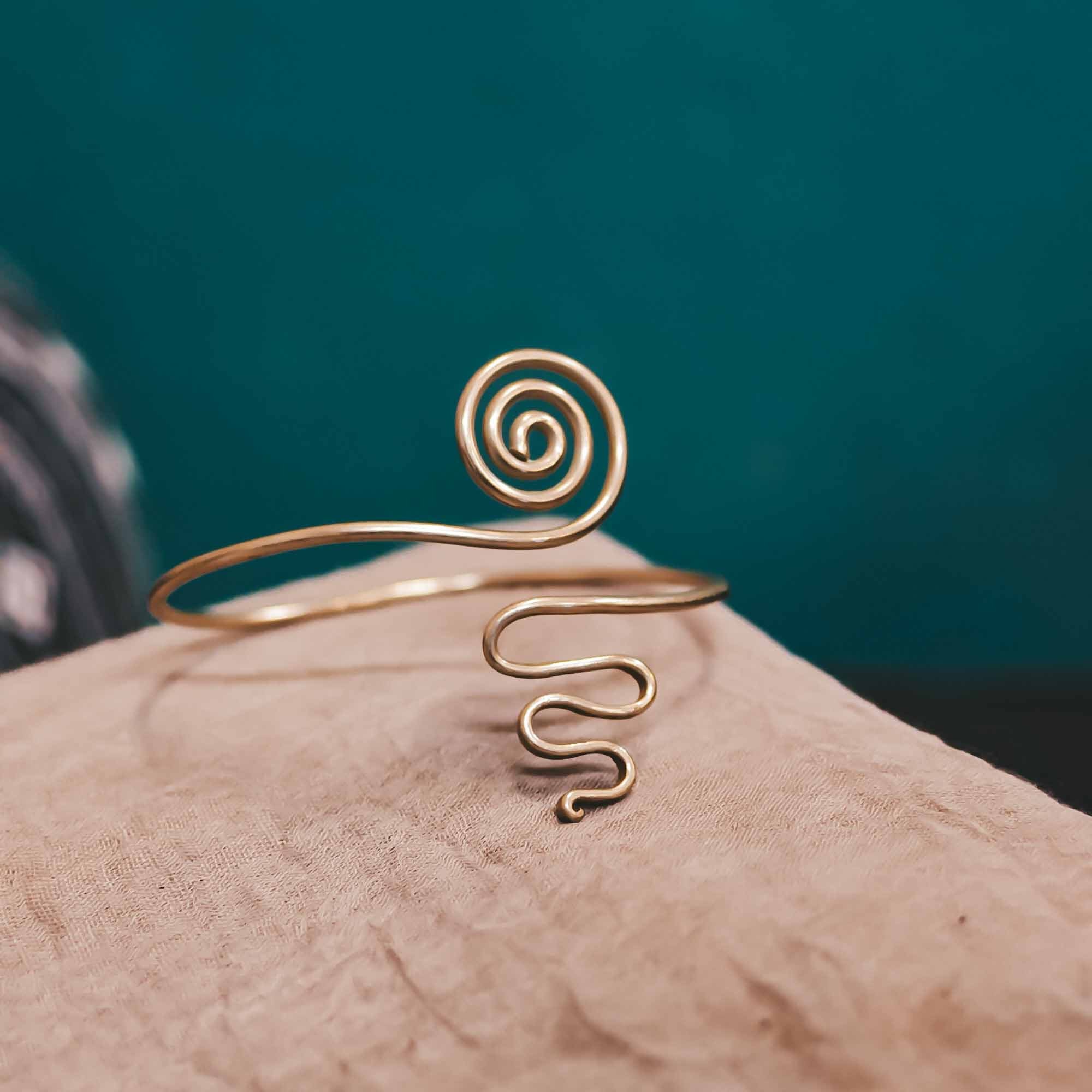 arm cuff spiral bracelet