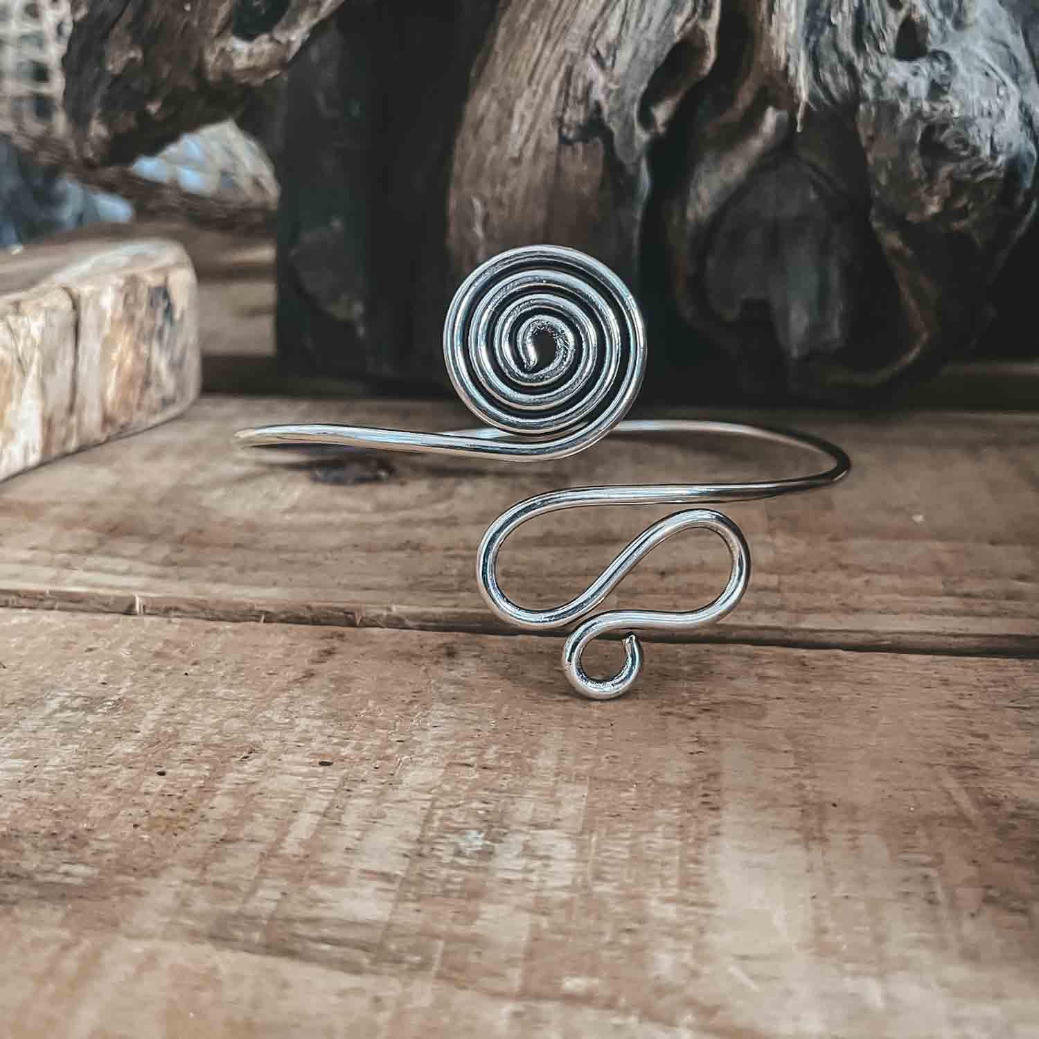arm cuff spiral bracelet