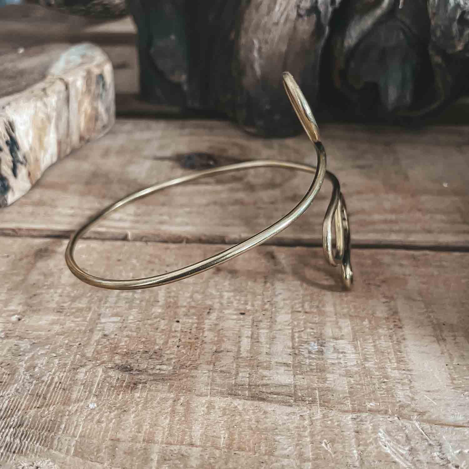 arm cuff spiral bracelet