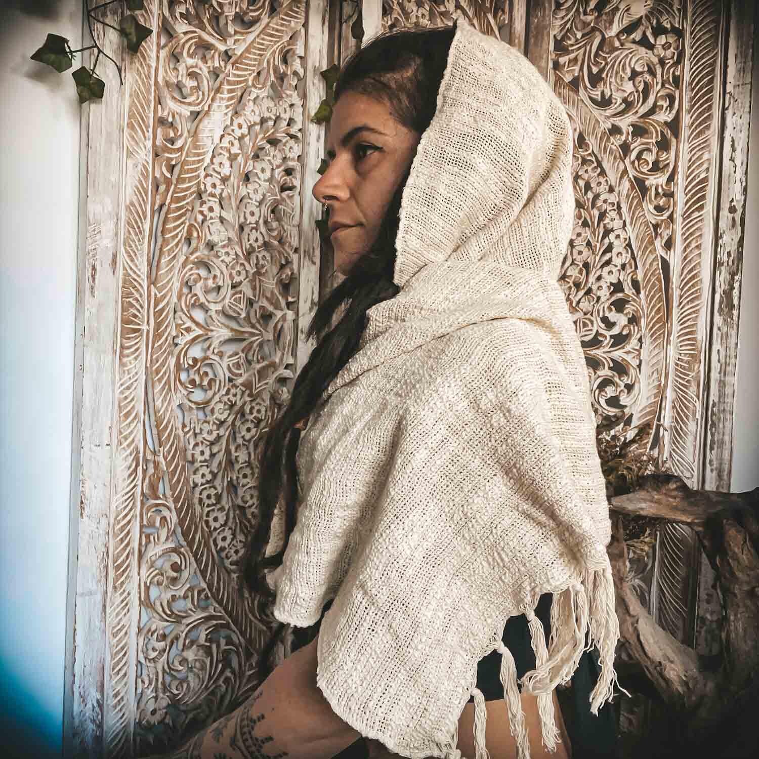 Deep earth thick scarf beige