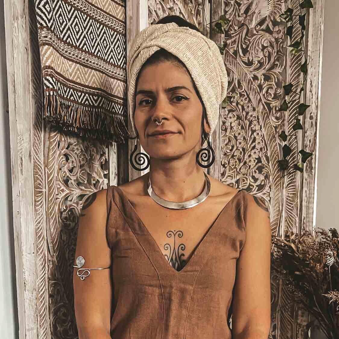 Deep earth thick scarf beige