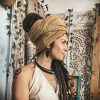 mustard yellow deep earth scarf