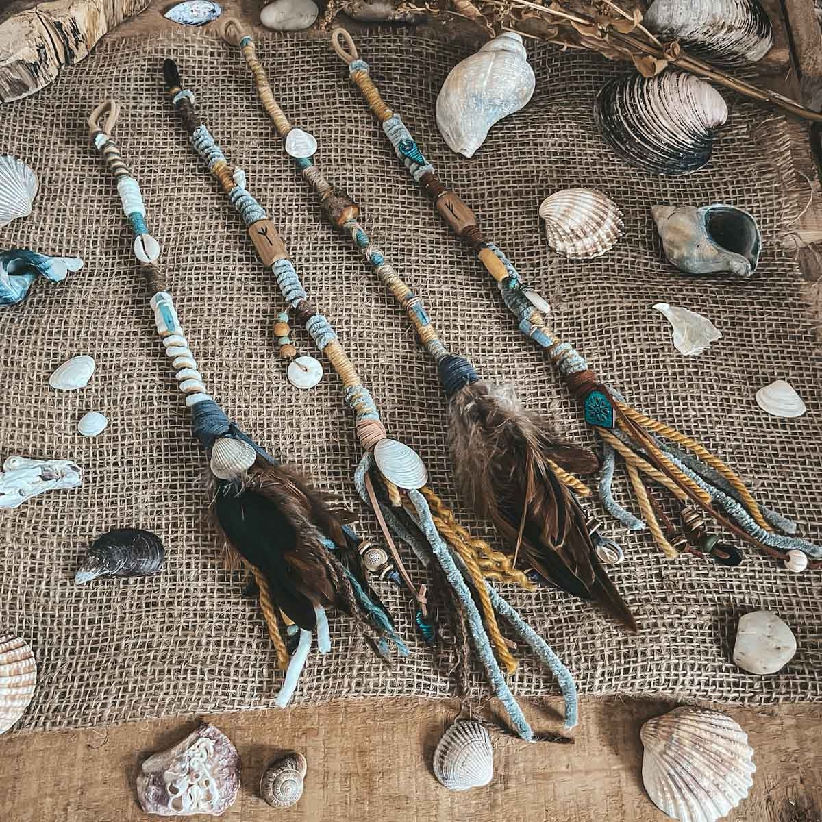Whispers of the Sea Dreadlock Hair Wrap