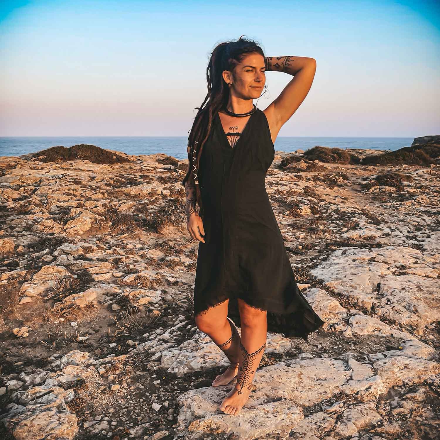 Backless Earthy Dress